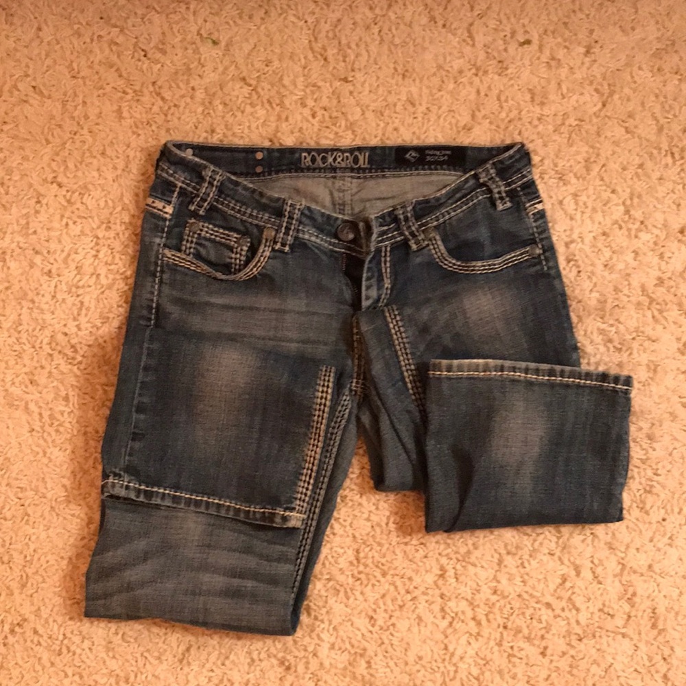 Rock & Roll Cowgirl riding jeans. 30x34